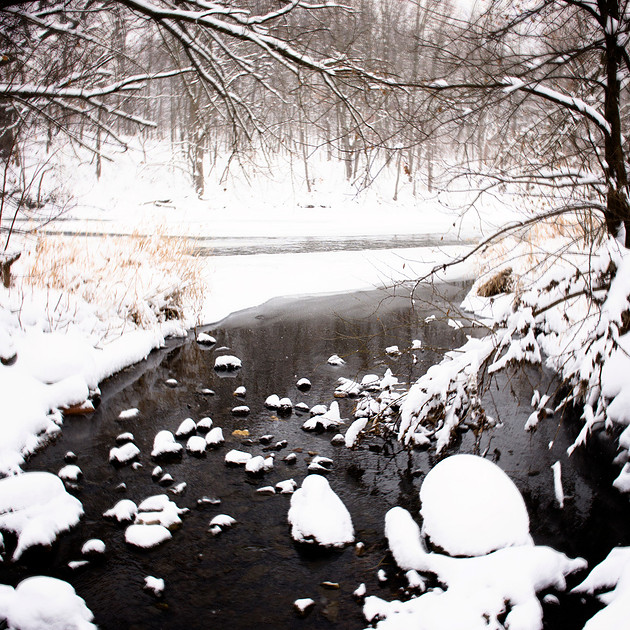 winter photograph at Knock Knolls Park, Naperville, Illinois