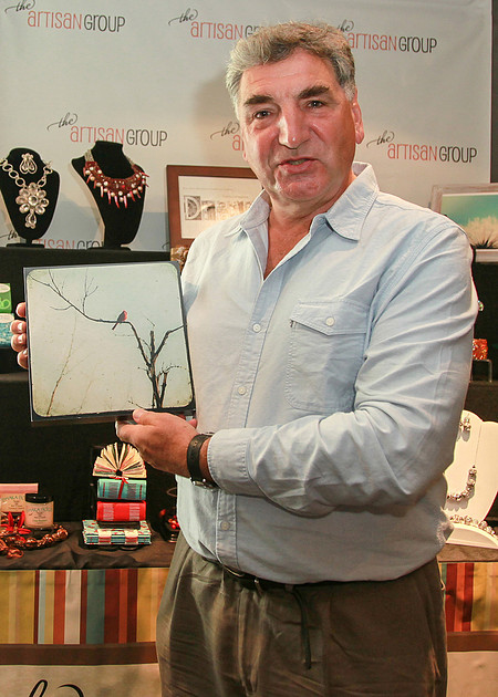 Actor Jim Carter with cardinal photograph by The Shutterbug Eye, DK Miller