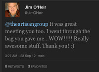 celebrity tweets about The Artisan Group at GBK Primetime Emmys Gift Lounge