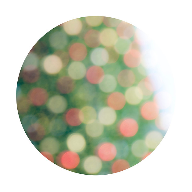 Christmas tree bokeh fine art photography print