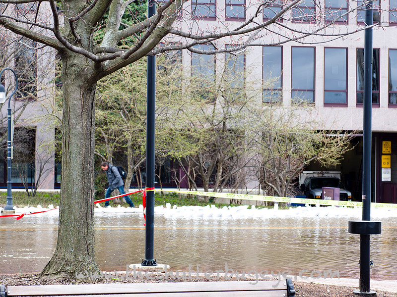 Naperville Municipal Building, Flood Waters