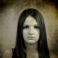 Sepia portrait photograph