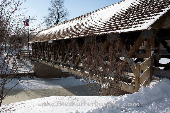 Bridge over frozen water