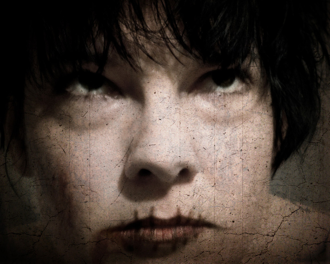 Macabre portrait photograph