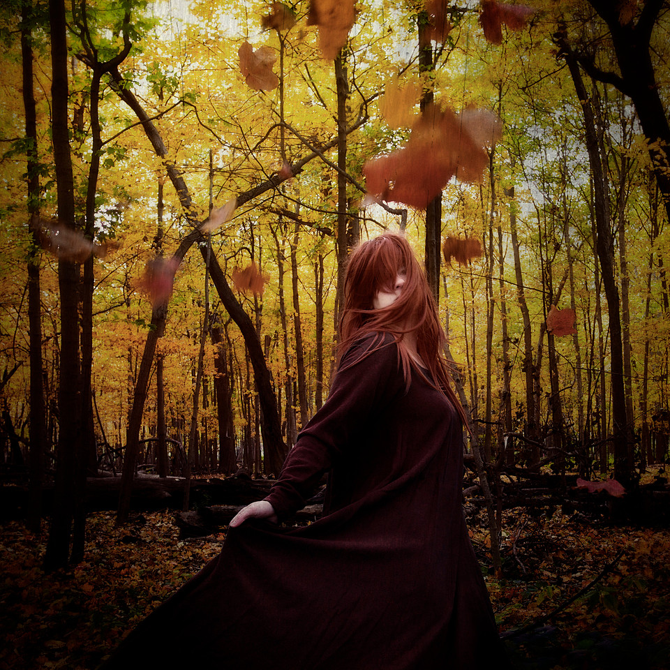 Autumn conceptual portrait photograph