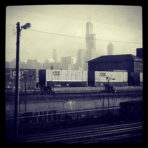 The Commuter Life: skyline from the train by The Shutterbug Eye™