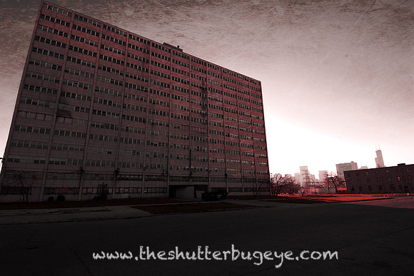 Surreal Photo Cabrini Green HIghrise